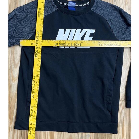 NIKE Logo Pullover Crewneck Sweatshirt, Size XL Youth Pockets Longsleeve - Picture 4 of 4